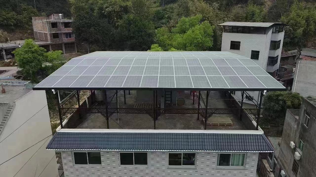 阳谷15kw+10kwh自建别墅家庭光伏储能系统